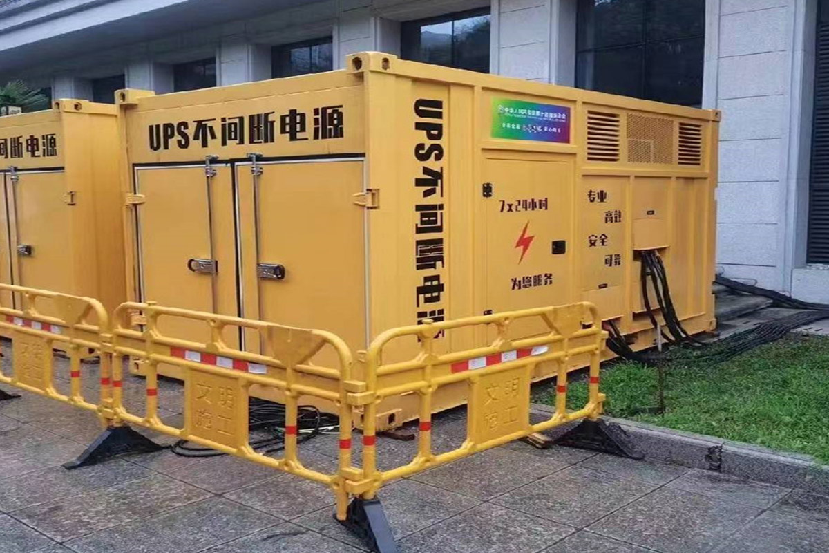 巫山发电机租赁施工现场